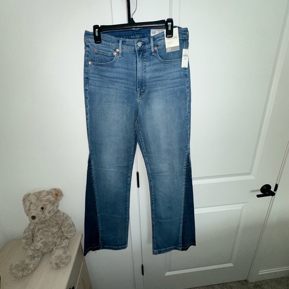 👖 💙GAP 29 Tall High-Rise Flare Jeans NWT Light Wash - Picture 7 of 10